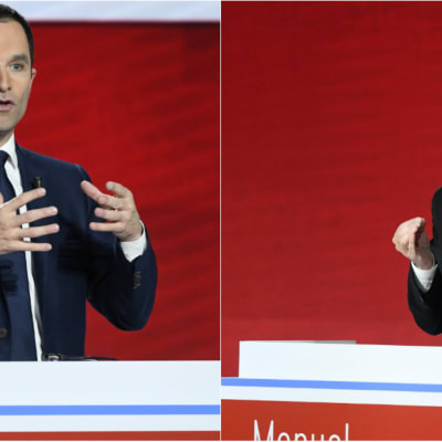 Benoît Hamon och Manuel Valls