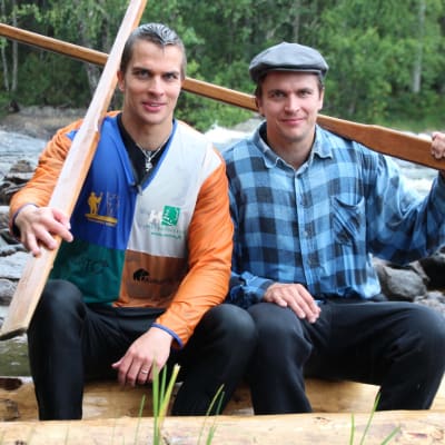 Tukkilaislajeja harrastavat veljekset Toni ja Jori Mikkonen.