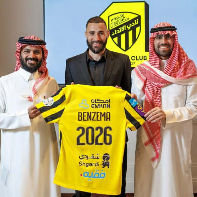 Benzema klar för spel i Saudiarabien.