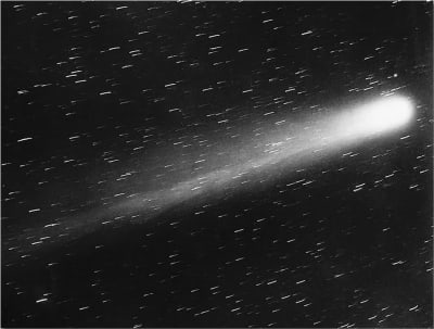 Halleyn komeetta kuvattuna 29. toukokuuta 1910.