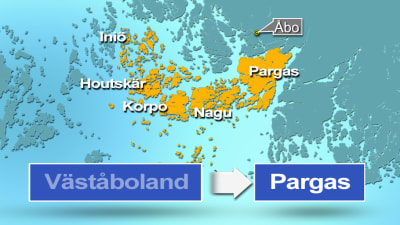 Väståboland blir Pargas 1.1.2012