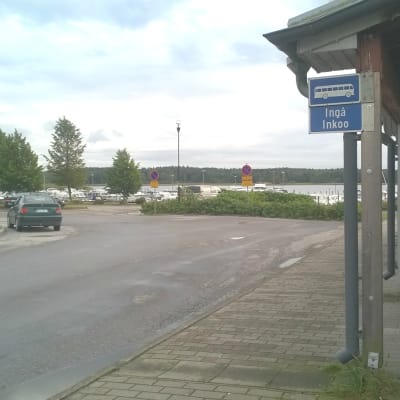 Busstationen i Ingå kyrkby