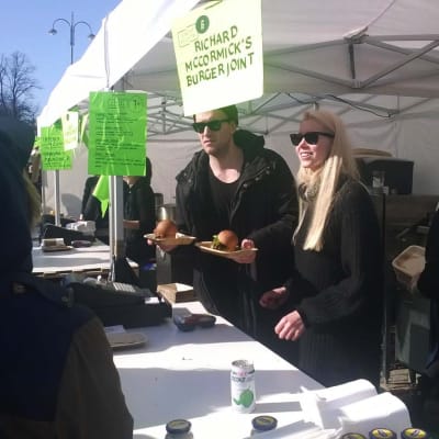 Hambugare såldes i stora mängder under Streat Helsinki