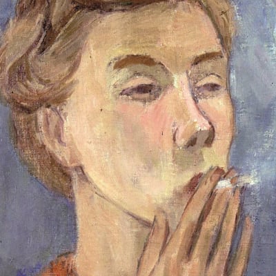 Tove Jansson självporträtt 1940