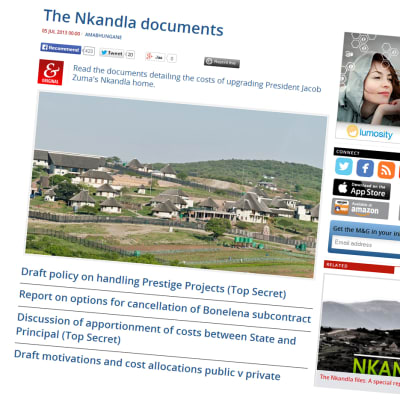 Sydafrikanska medier rapporterar om Zumas renovering