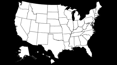 Karta av USA