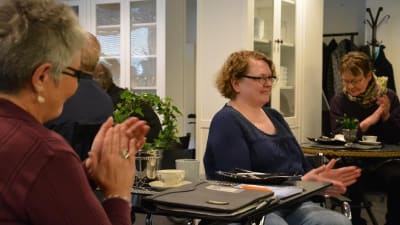 Meri-Taina Kettuvuori var nöjd över invånarträffen.