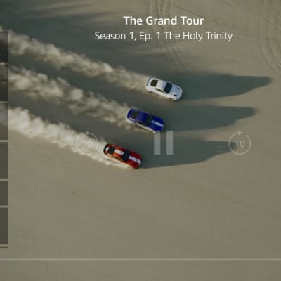 En skärmdump på programmet Grand Tour på Amazon Prime Video.