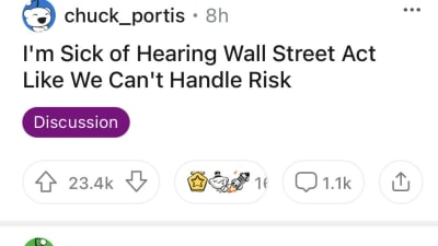 en bildkapning från Reddits finansforum