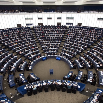 Euroopan parlamentti Strasbourgissa.
