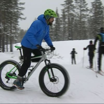 fat bike, talvipyöräily, maastopyöräily, Ylläs, läskipyörä, talviurheilu