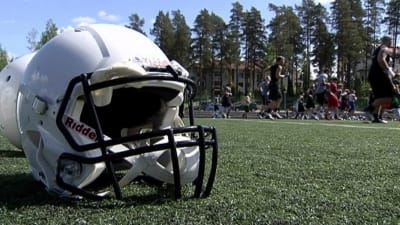 Hjälm för amerikansk fotboll.