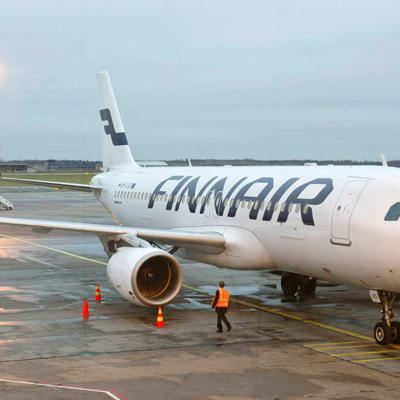 Finnairs Airbus A320-plan på Helsingfors-Vanda