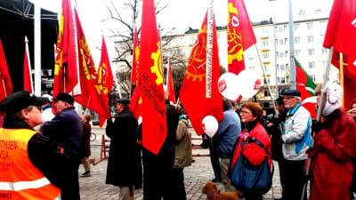 Hagnäs Torg i Helsingfors, SDP, arbetarrörelsens dag