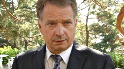 Finlands president Sauli Niinistö