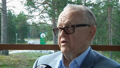 President Martti Ahtisaari i Uleåborg den 29 juli 2015.