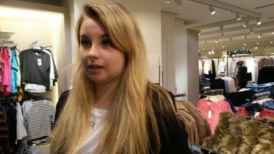 Jenna Honkanen, butikschef vid klädkedjan Mango i Helsingfors