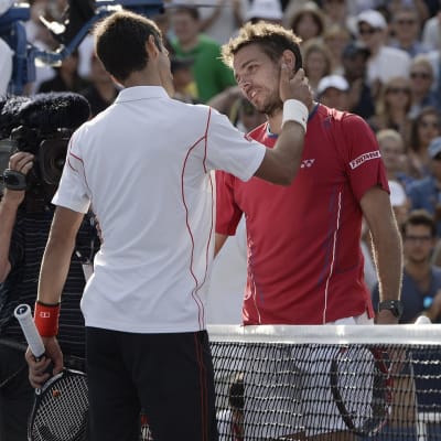 Novak Djokovic ja Stanislas Wawrinka.