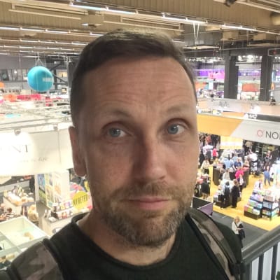 Sebastian Bergholm på Bokmässan i Göteborg 2019.