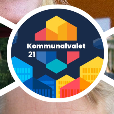 Bildcollage av fyra bilder. I bild syns kommunalpolitikerna Henrik Wickström, Sandra Bergqvist, Heikki Vestman och Peter Östman.