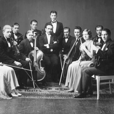 Viipurin Musiikkiopiston kamariorkesteri keväällä 1932.