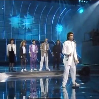 Italienska Toto Cutugno tog hem segern i Eurovisionen år 1990.
