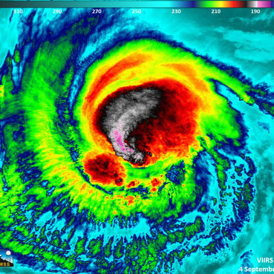Orkanen Irma.