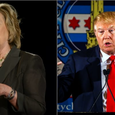 Hillary Clinton och Donald Trump.