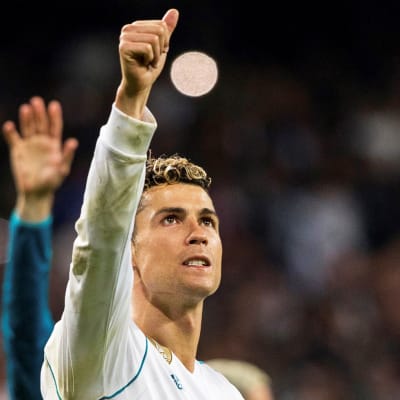 Cristiano Ronaldo och Mohamed Salah.