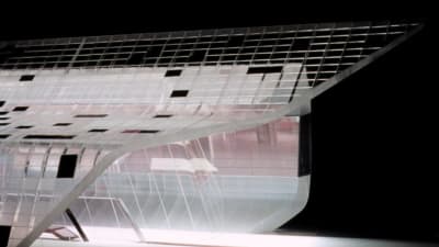 Arkitekten Zaha Hadid planerade ett glansigt genomskinligt hus för Guggenheim i Tokyo