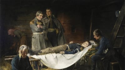Schjerfbecks målning, Wilhelm von Schwerins död från år 1886
