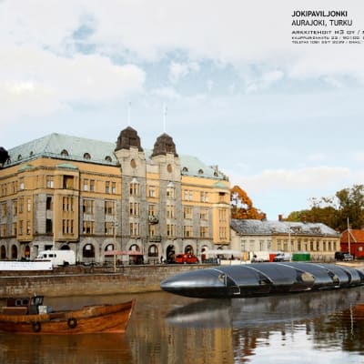 Åpaviljongen Kerä ska ligga i Aura å under kulturhuvudstadsåret