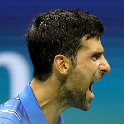 Novak Djokovic jublar.