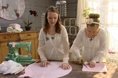 Klipp genom alla tyglager i en böjd linje