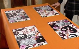 Bordstabletter med inspiration av japanska manga serier