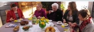 Camilla bjuder in till ett kvinnostarkt kafferep med Maria Österåker, Patricia Rodas, Gunvor Forsman och Ingeborg Berg
