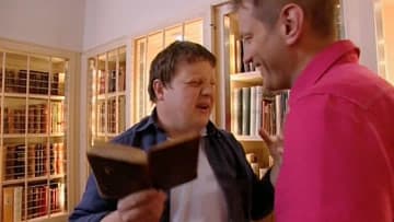 Michael är entusiastisk över kokboksbiblioteket
