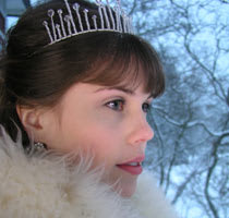 Bruden med tiara