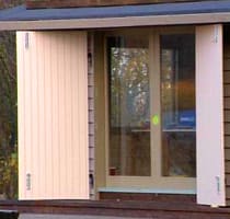 Skjutdörrarna installerade