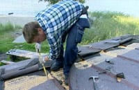 Fixa till takgrunden