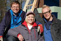 Johan, Elin och Jim är nöjda med resultatet