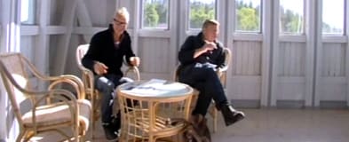 Jim och Johan beundrar strandbastun