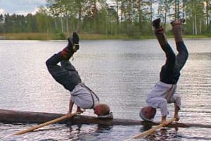 Lekfullheten är klart synlig hos dagens stockflottare!