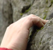 God teknik och starka nypor krävs för den som vill behärska bouldering