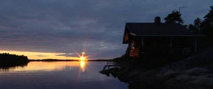 Vacker solnedgång
