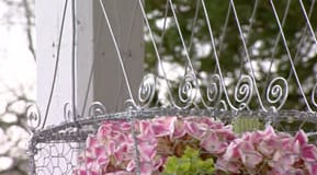 Fågelbur för blomster
