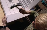 Spika fast armstöden