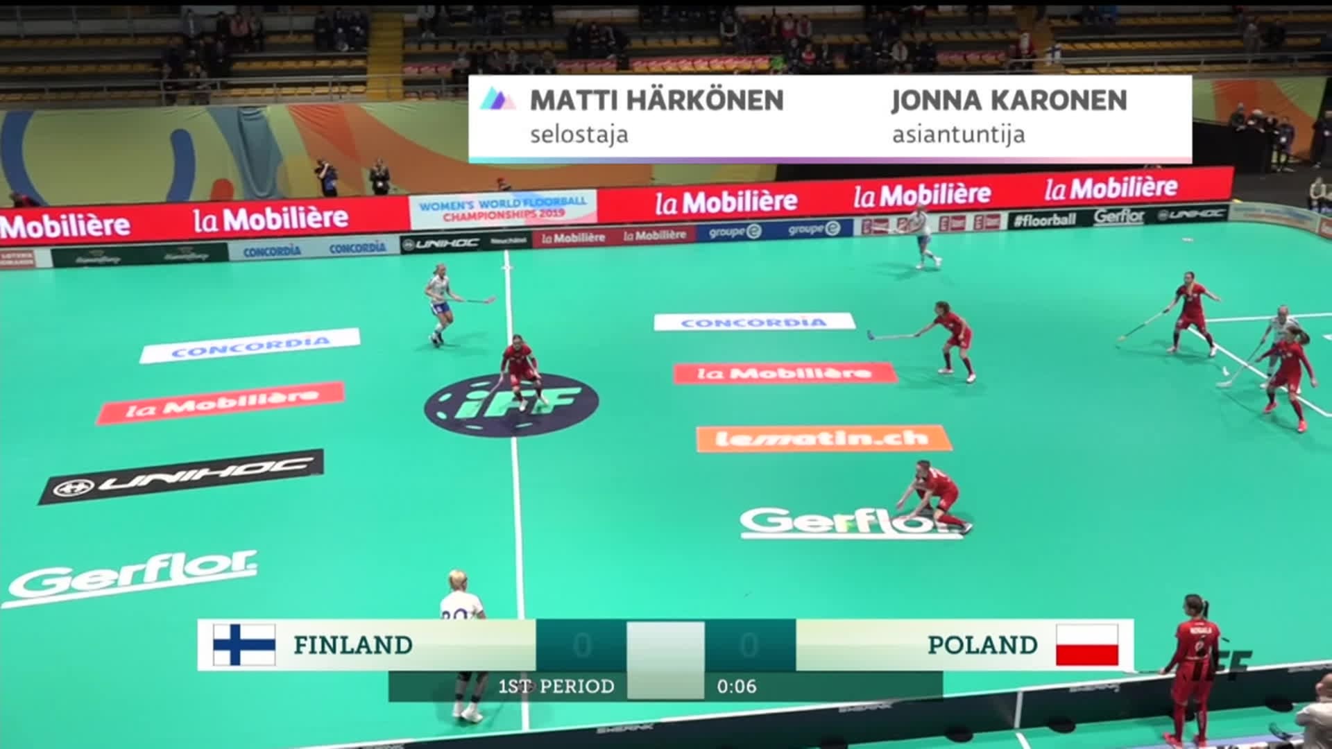 VM i innebandy för damer FIN POL VM i innebandy för damer Yle Arenan