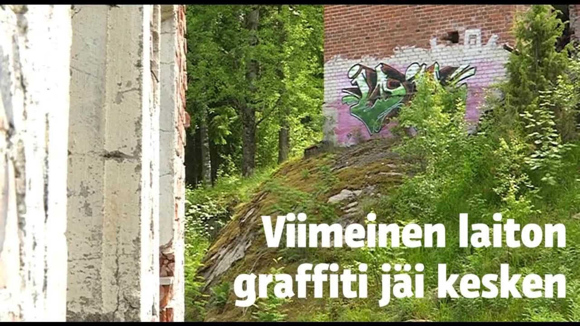 Yle Uutiset KaakkoisSuomi Viimeinen luvaton graffiti jäi kesken Yle