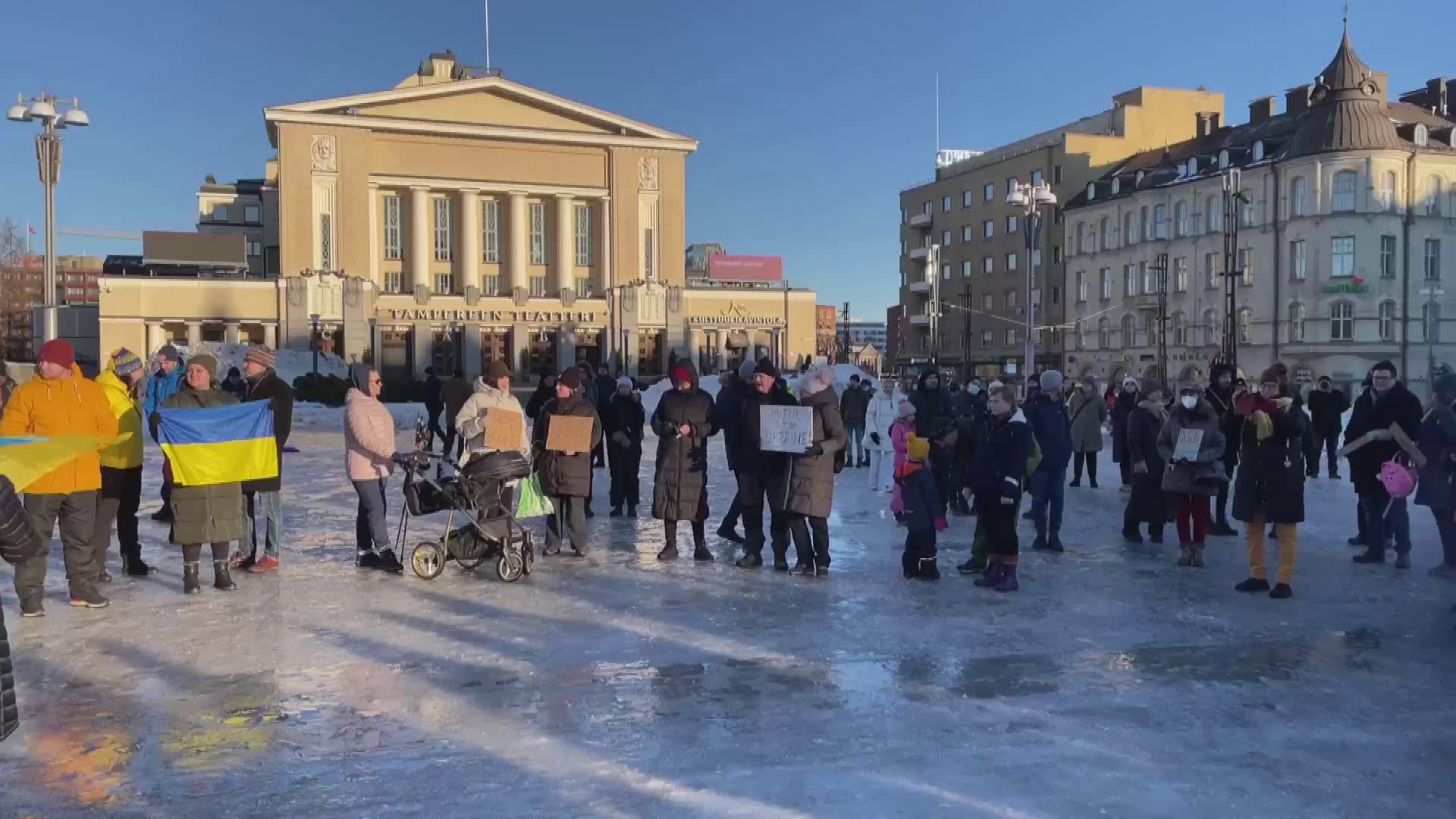 Tampereella Kokoonnuttiin Tukemaan Ukrainaa | Uutisvideot 2022 | Yle Areena